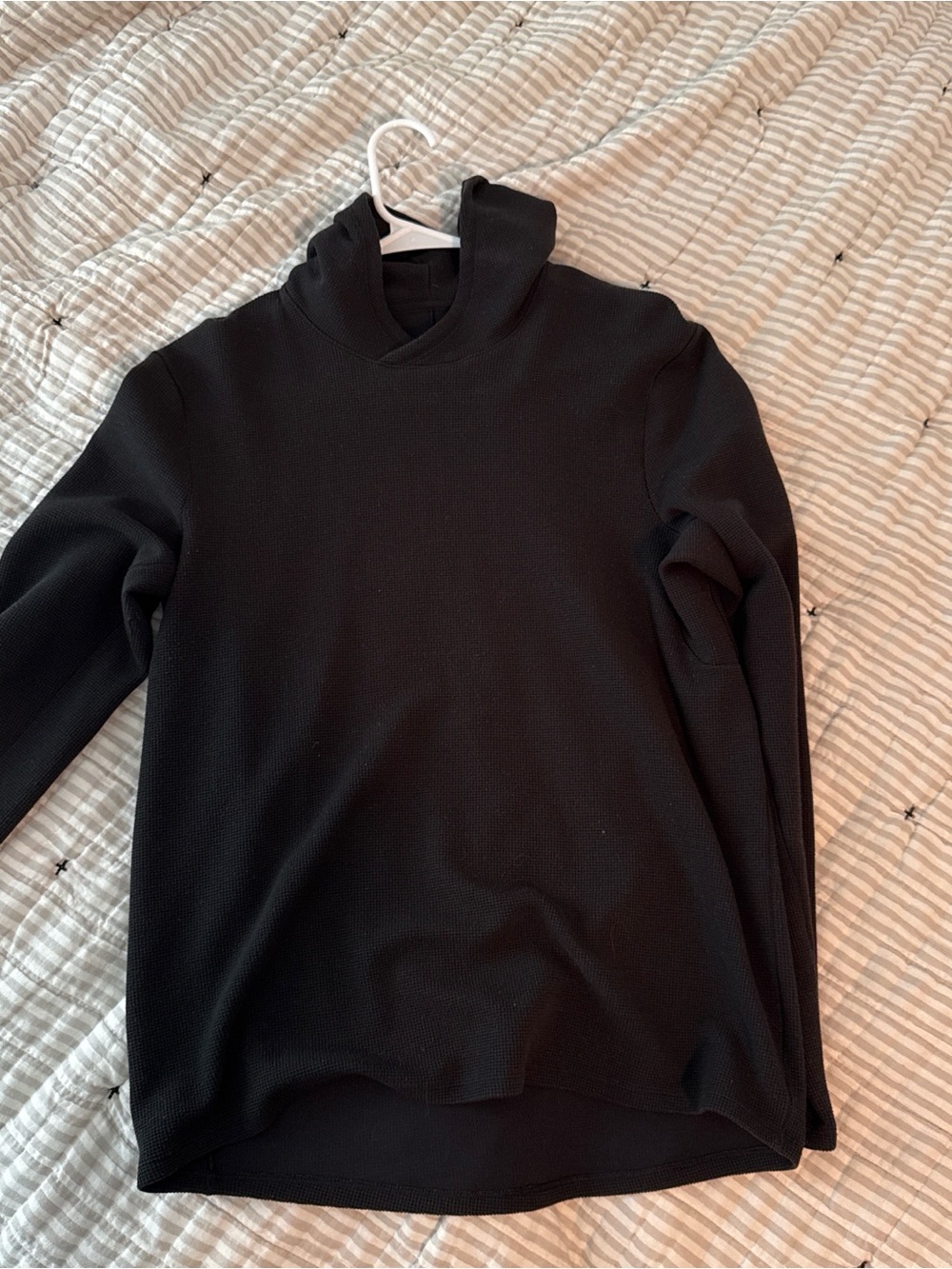 lululemon athletica Black Knit Hooded Pullover